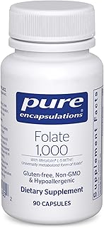 Pure Encapsulations Folate 1000 - Metafolin L-5-MTHF - Heart Health Supplement* - Folate Supplement - Non-GMO & Gluten Free - 90 Capsules