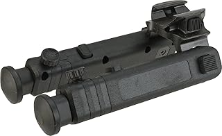 Evike Airsoft - Matrix Compact Collapsible Polymer Bipod for Airsoft Rifles - Black - Evike