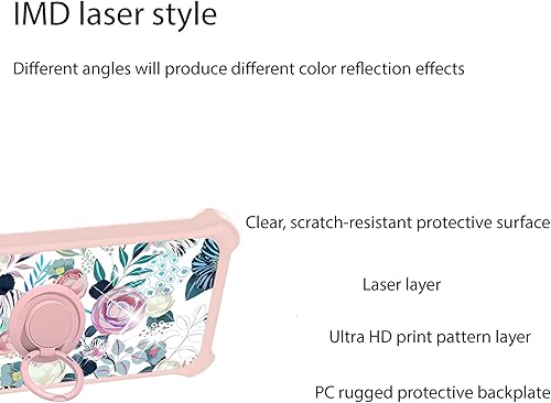 Miniatura 3 de jioeuinly Kalley Silver C Case Compatible with Kalley Silver C Phone Case Cover with Tempered Glass Screen ProtectorRing SupportColorful Reflect