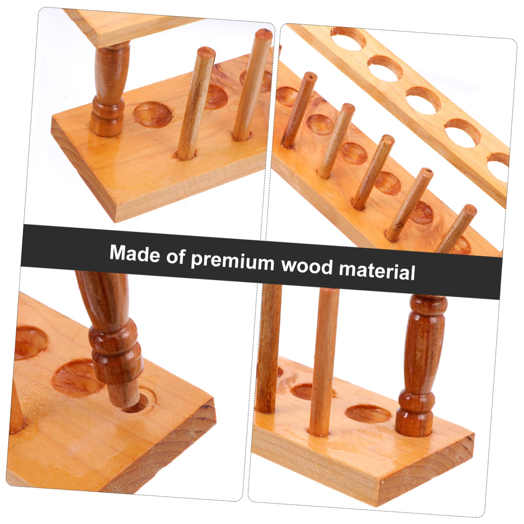 Gatuida 2 Pz Portaprovette Supporto Per Provette Laboratorio Supporto Per Provette Da Laboratorio Scaffali Di Stoccaggio in Legno Rack Per Provette Centrifuga Di Legno Mensola Bicchiere