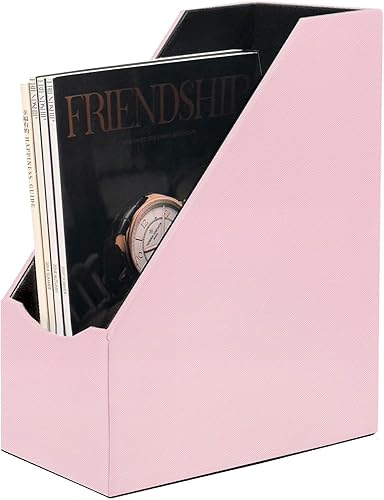 Miniatura 1 de UnionBasic Soporte para archivos, organizador de documentos de escritorio de cuero sintético, soporte de papel para oficina en casa, clasificador de