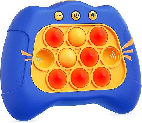 Juguete antiestrés de burbujas iluminadas, consola electrónica de juegos de empuje rápido, regalos de cumpleaños para niños y niñas de 6, 7, 8, 9,