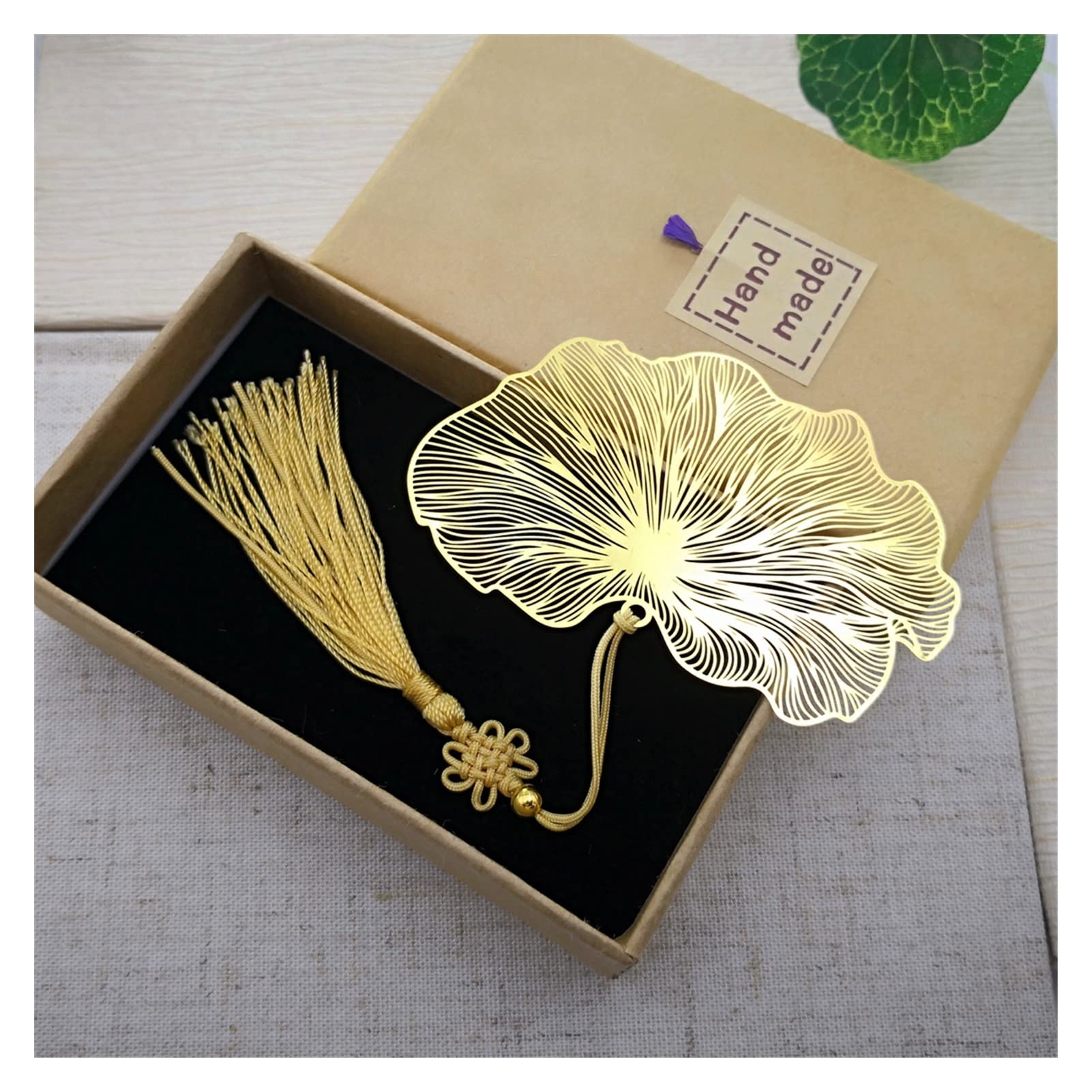Signets Signet de Style Chinois Bookmark Lotus Lotus Leaf Bookmark Papeterie Creative Papeterie Fine Cadeaux de Vacances Art Accessoires Signets pour Livre (Color : E5)