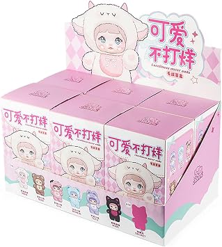 Nommi Blind Box,Cute Vinyl Blind Box, Collectible Nommi Loveliness Never Ends Series, Kawaii Action Figure Mystery Box for Gifts, Whole Set 6 Pcs Without Duplicates