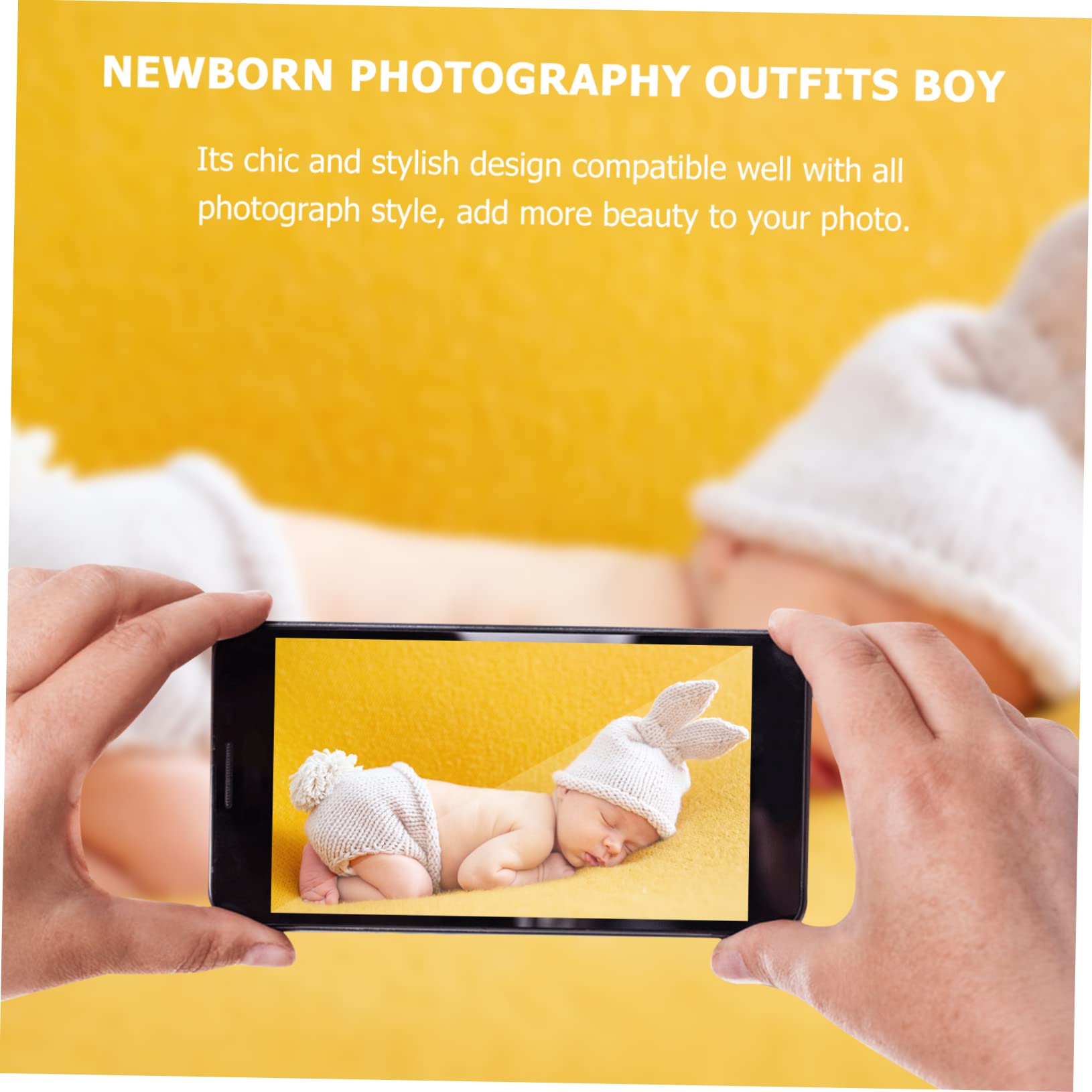 1juego Conjunto De Accesorios De Fotografía para Recién Nacidos Diadema Envoltura y Props para Fotografía De Bebés Niño Niña y Niñas