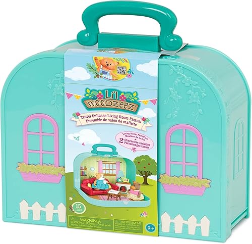 Miniatura 5 de Battat BATYJ Lil Woodzeez - Juego portátil - Muebles y figuras - Sofá chimenea y comida - Personajes de animales incluidos - Niños a partir de 3 años