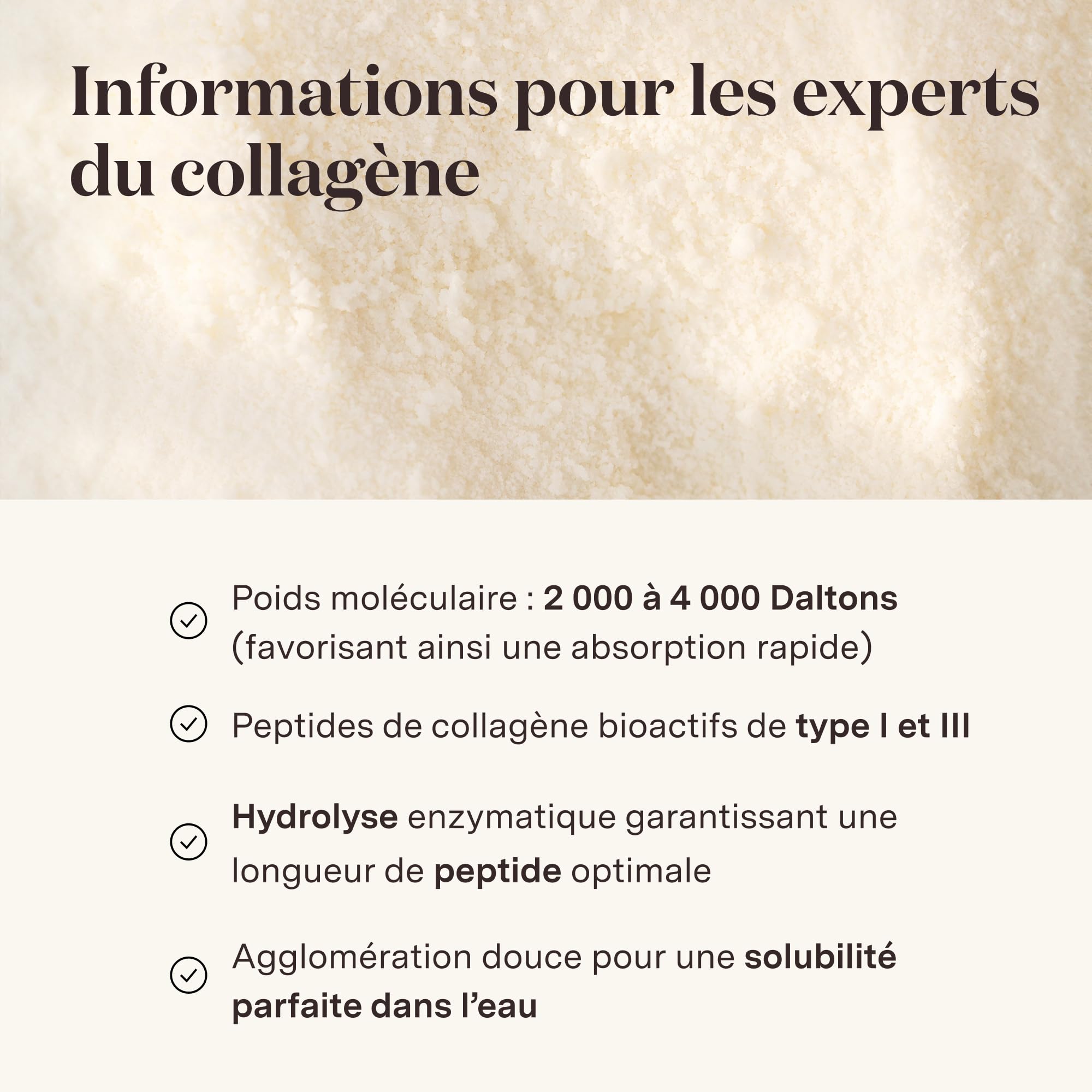 Collagene en poudre Glow25® [450g] – L'Original – Collagène premium hydrolysé pur – Peptides de type 1 et 3 – Haute Solubilité – Collagène naturel – Collagen