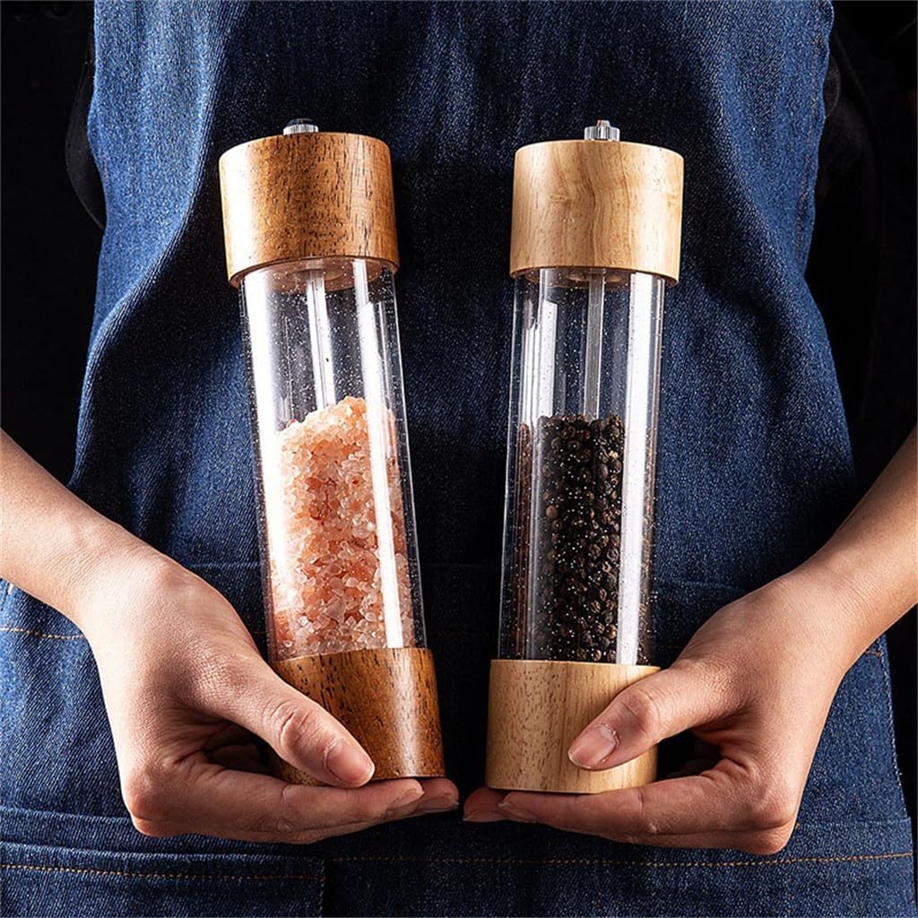 Transparent Acrylic Chili Grinder Manual Black Pepper Powder Grinding