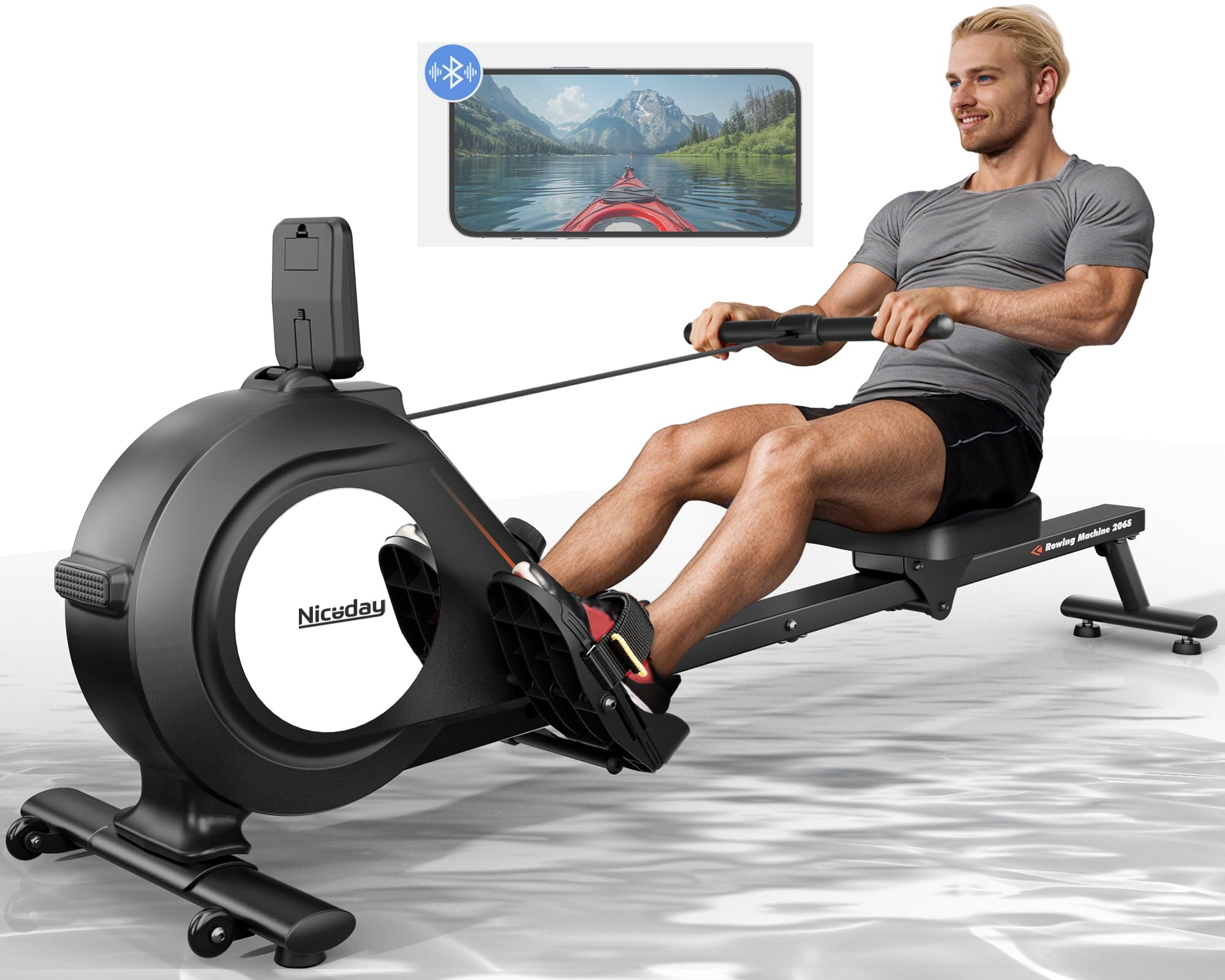 Snapklik.com : Niceday Rowing Machines For Home, Hyper-Quiet Magnetic ...