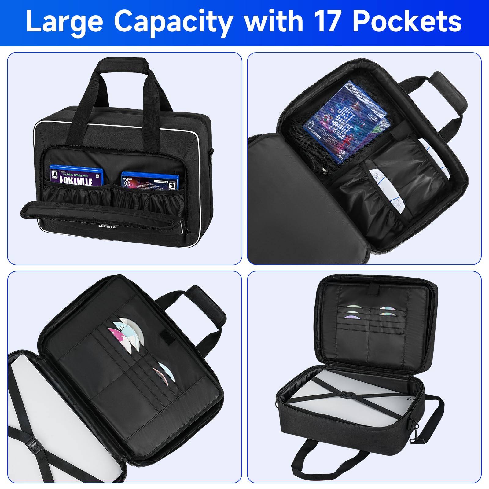 Amazon.com: LEFOR·Z Carrying Case Compatible with PS5/PS5 Pro/PS4