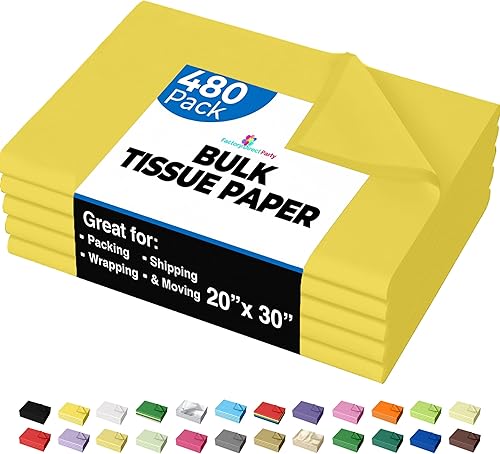 Miniatura 34 de Crown 480 hojas paquete a granel, papel de regalo – resma de papel – 15 x 20 pulgadas Papel de regalo para álbumes de recortes, arte y manualidades