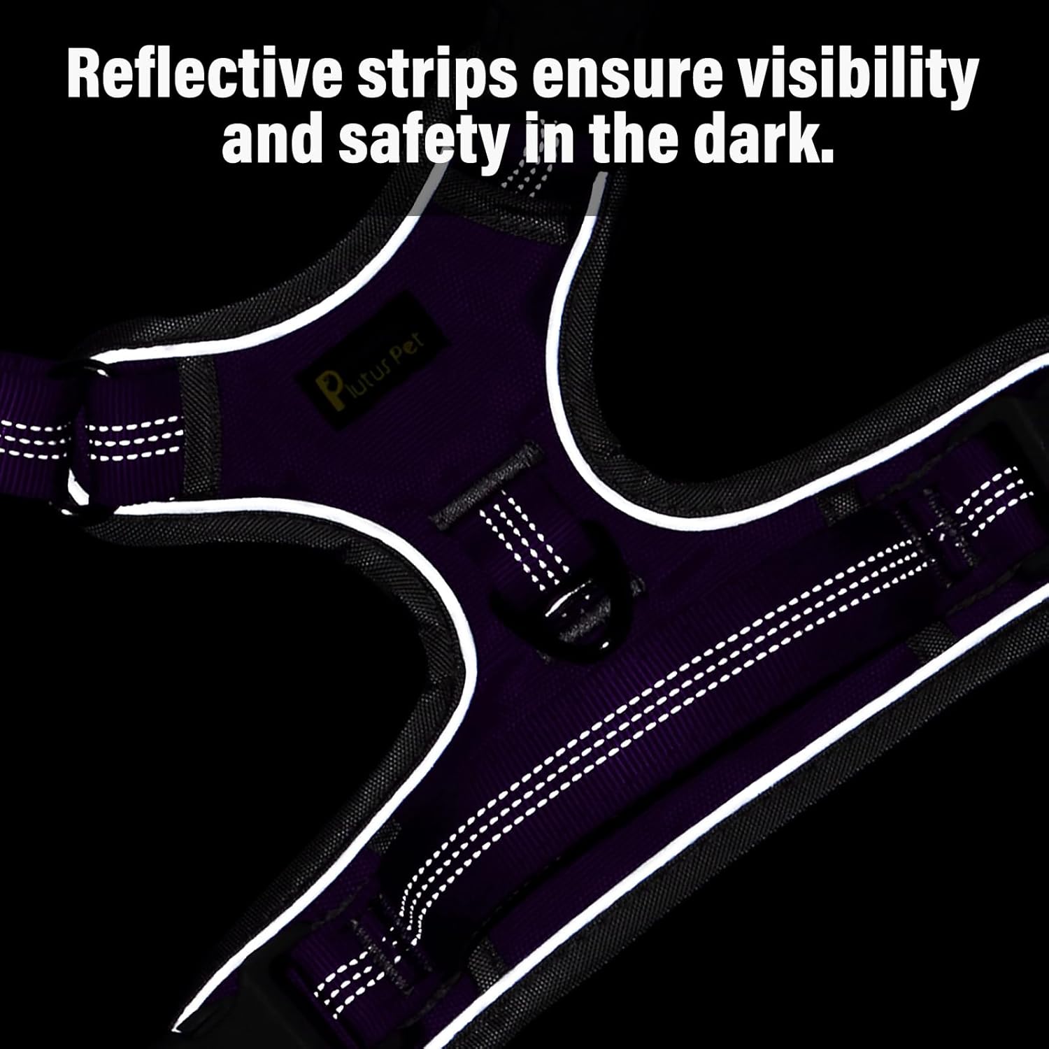 Plutus Pet No Pull Dog Harness, Release At Neck, Reflective Adjustable Dog Vest Harness, Easy Control Handle for Walking, for Small Medium Large Dogs, Purple, S 6 710sGwL1F L. AC SL1500