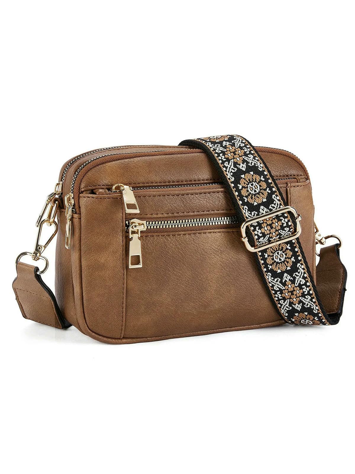 Modna damska torba crossbody z zamkiem błyskawicznym, torba na ramię ze skóry PU na co dzień, modna wszechstronna wysokiej jakości torba na codzienne dojazdy do pracy