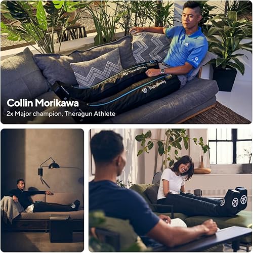 Miniatura 6 de Therabody RecoveryAir JetBoots - Botas de masaje de compresión - Dispositivo de recuperación muscular de circulación de aire totalmente inalámbrico