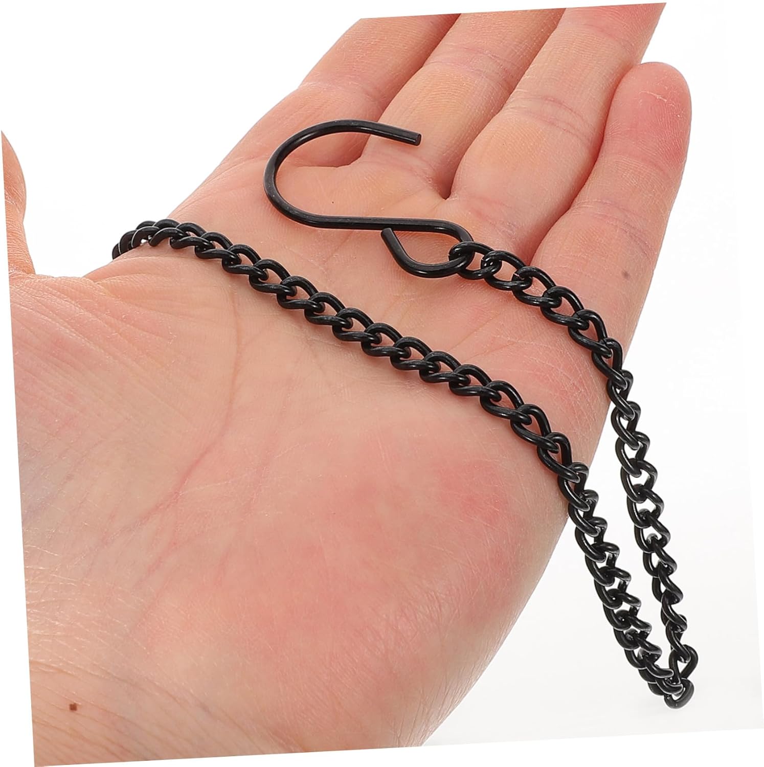 POPETPOP 30pcs Metal Hanging Chains Hooks for Bird Feeders Lanterns Wind Chimes Replacement Chain Hangers for Gardens and Outdoor Decor