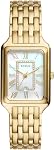 Fossil Raquel Montre à trois aiguilles en acier inoxydable quartz pour femme, couleur: or (Modèle: ES5220)