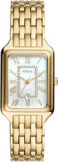 Fossil Women's Raquel Quartz Stainless Steel Three-Hand Watch, Color: Gold (Model: ES5304)