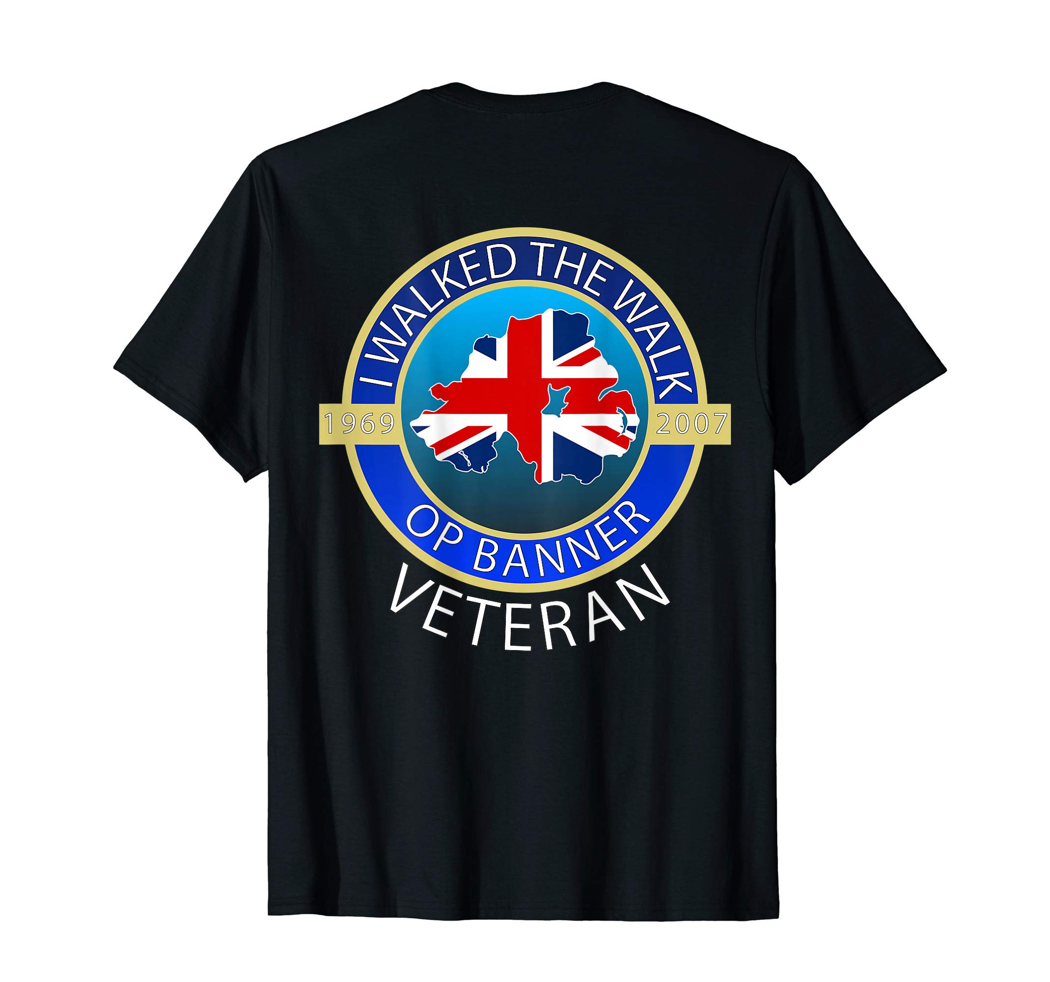 Soldiers Stand In Solidarity TeesOperation Banner Veteran Northern Ireland Rear Print T Shirt T-ShirtOEKO-TEX STANDARD 100