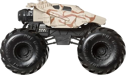 Miniatura 4 de Hot Wheels Monster Trucks, camión monstruo de gran tamaño, camión de juguete fundido a presión a escala 1:24 con ruedas gigantes y diseños geniales