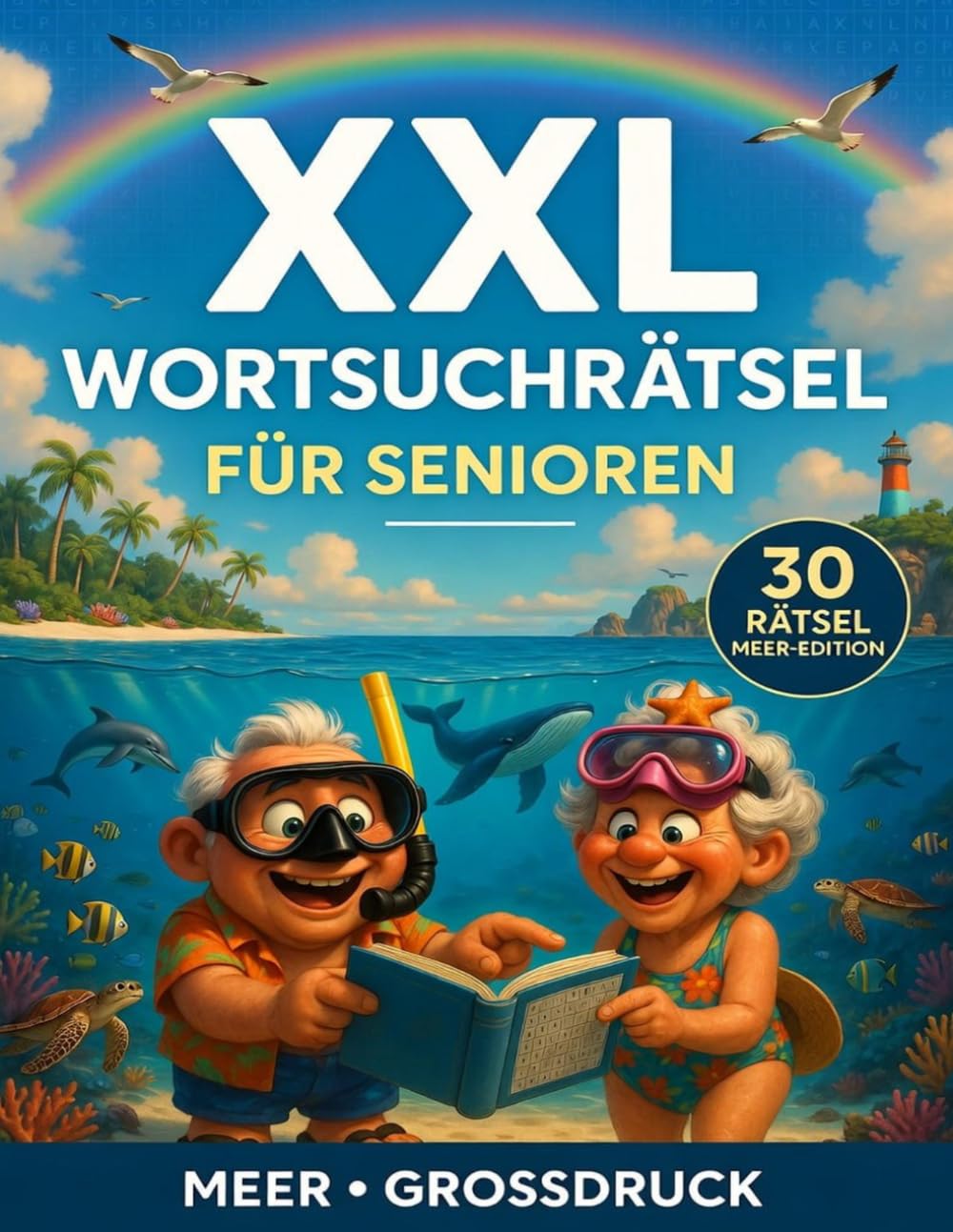 XXL Wortsuchrätsel für Senioren: Meer - Großdruck Rätselbuch mit 30 Wortsuchrätseln rund um das Thema Meer: Gehirntraining und Entspannung für ... als Geschenk (Rätselhefte - Wortsuchrätsel)