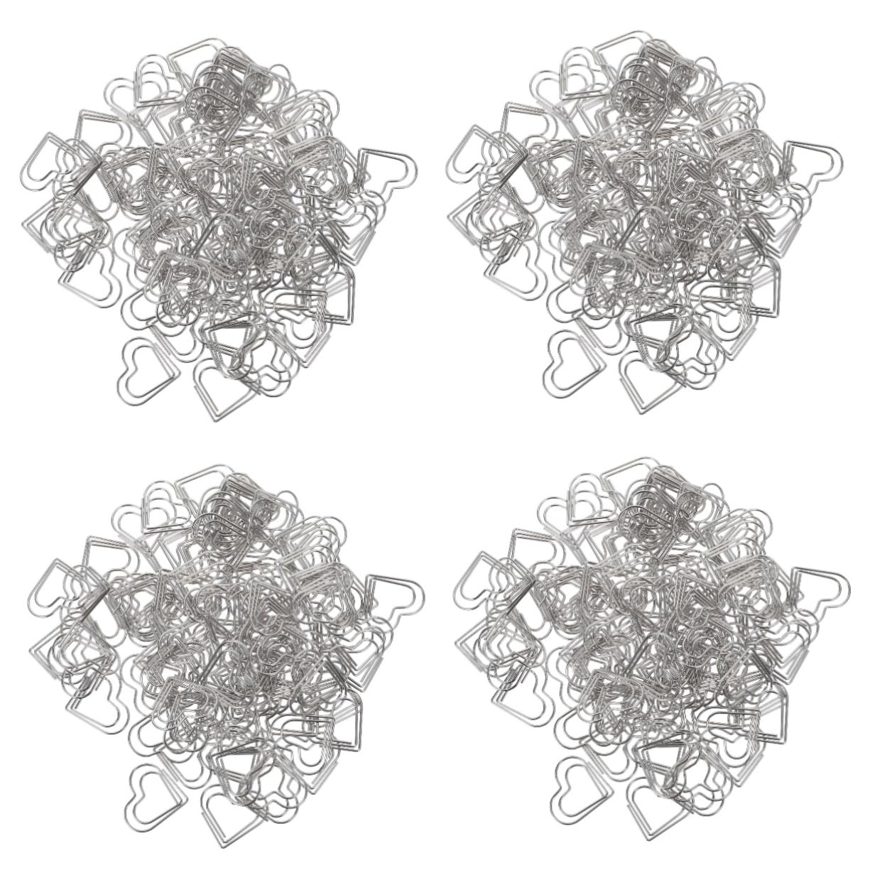 DOITOOL 4 Sätze Herzförmige Büroklammern Dekorative Büroklammern Aus Metall Für Dokumente Notizen Fotos Kreative Lesezeichen Für Büro Und Schule Delicate Paper Clips 100 Stück * 4
