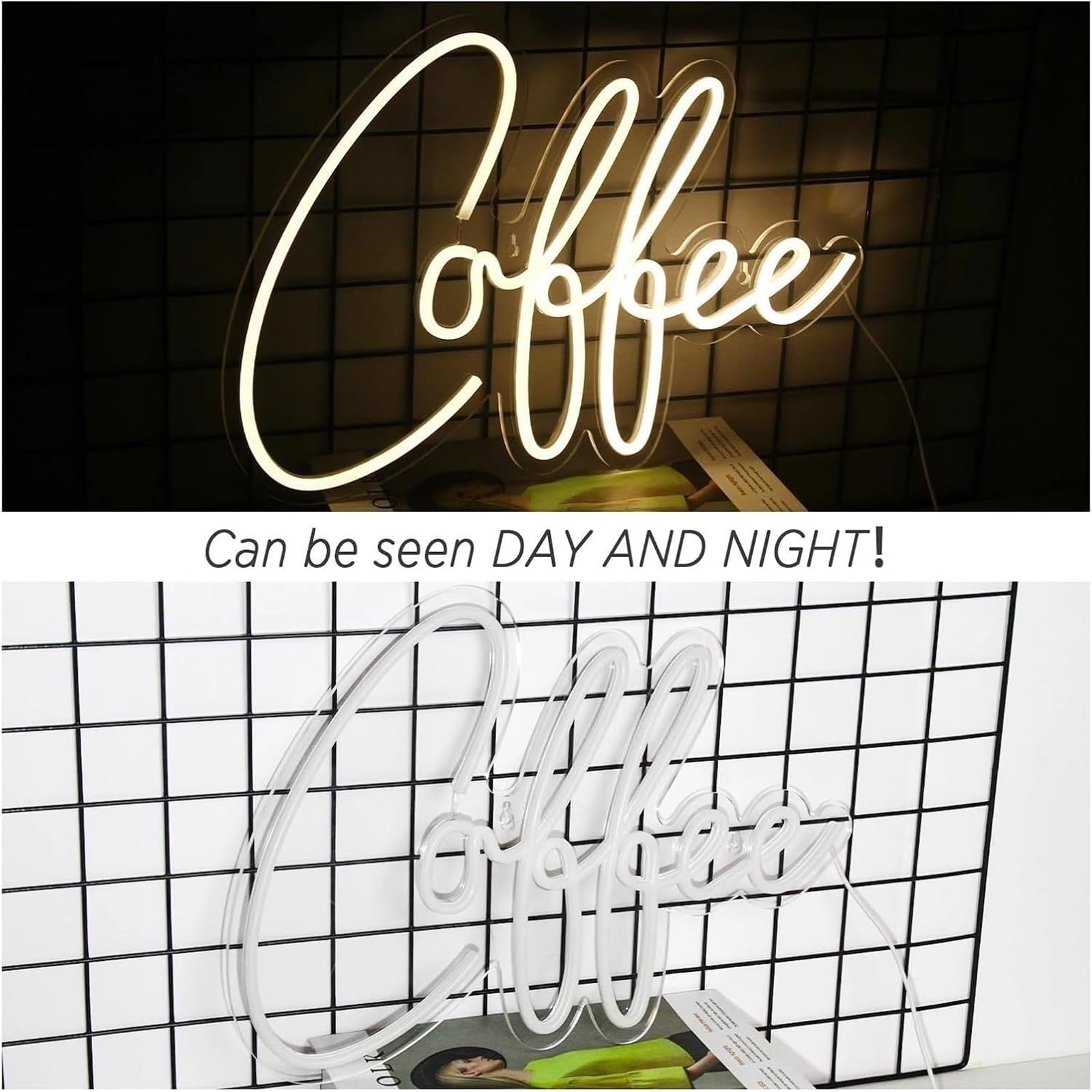 lampe au néon Pour lampe néon café pour enseigne acrylique lumière décoration murale de magasin maison CAF