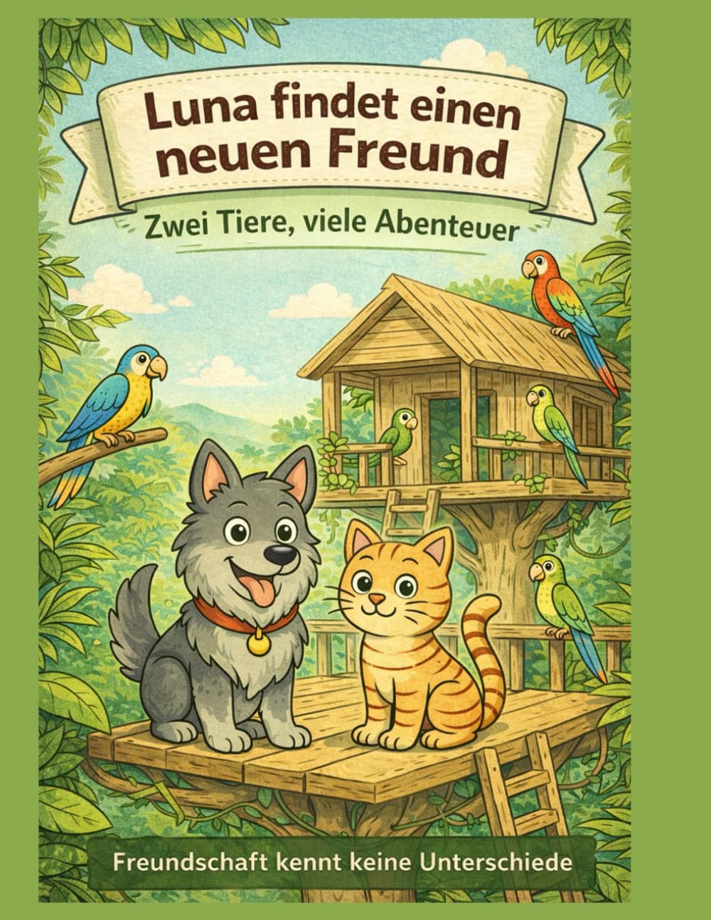 Luna findet einen neuen Freund - zwei Tiere viele Abenteuer: Freundschaft kennt keine Unterschiede (Willkommen in Lunas wunderbarer Hundewelt!)