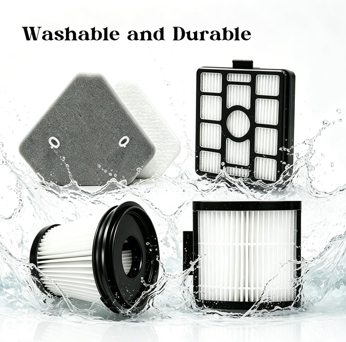 IW4624 Filter Replacement Compatible with Shark IW4624, IW4625, IW4626 Detect Pro Auto-Empty System Vacuum, High-efficiency Filter Replacement for Model IW4624 IW4625 Vacuum Cleaner(#A)