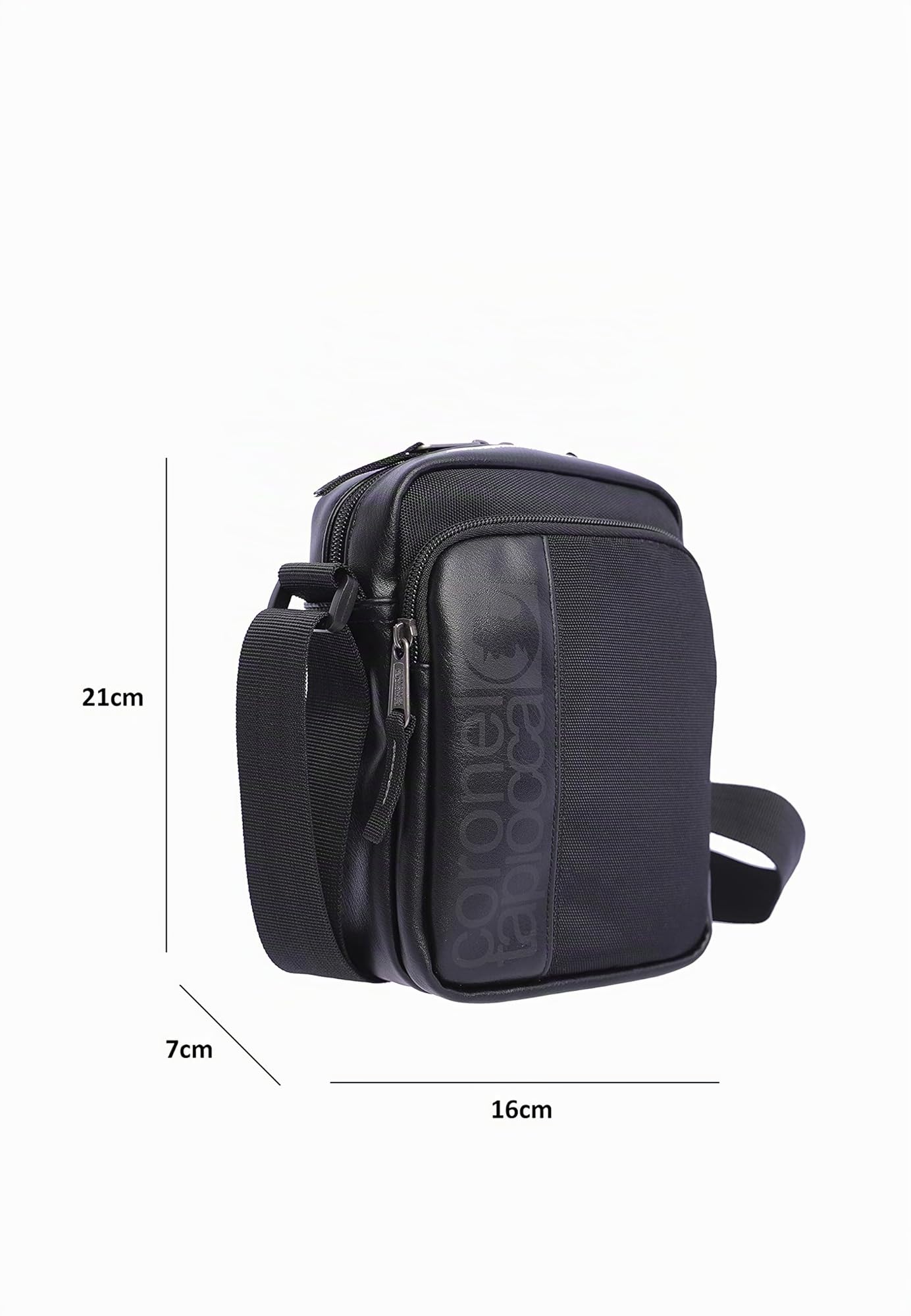 Coronel Tapioca – Bandolera para hombre estilo casual | Bolso hombre bandolera compacto con múltiples compartimentos | Ideal para uso diario, viajes o trabajo