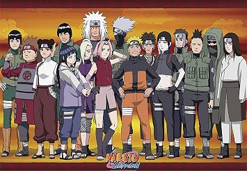 Naruto Shippuden - TV Show Poster/Print Naruto & Friends Size 36 inches x 24 inches Poster & Poster Strip Set