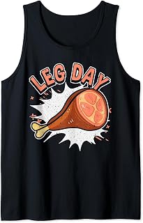 Leg Day, Chicken & Turkey Thanksgiving, Bodybuilding Gym Tank Top