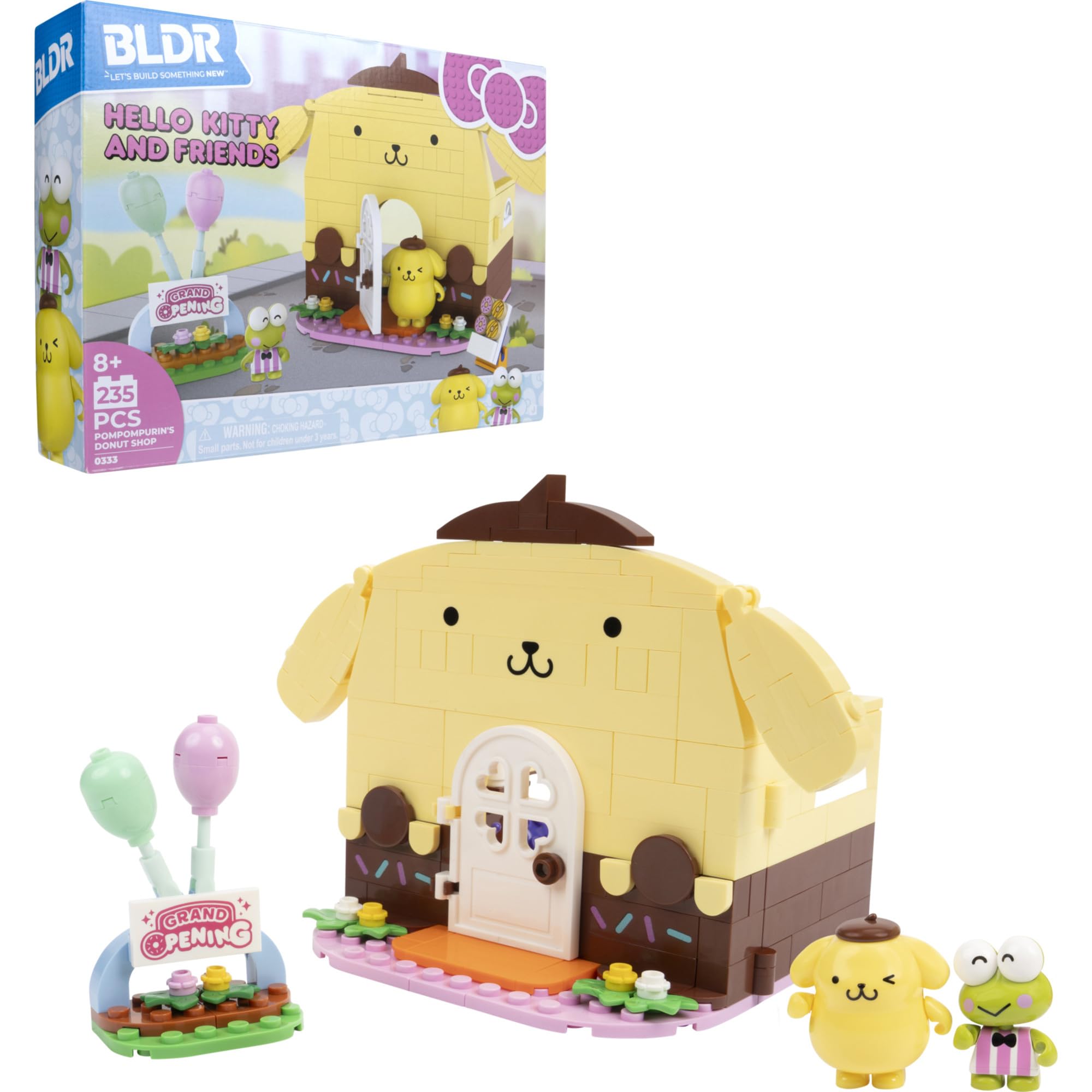 BLDR Hello Kitty & Friends Pompompurin Donut Shop Set, 0333