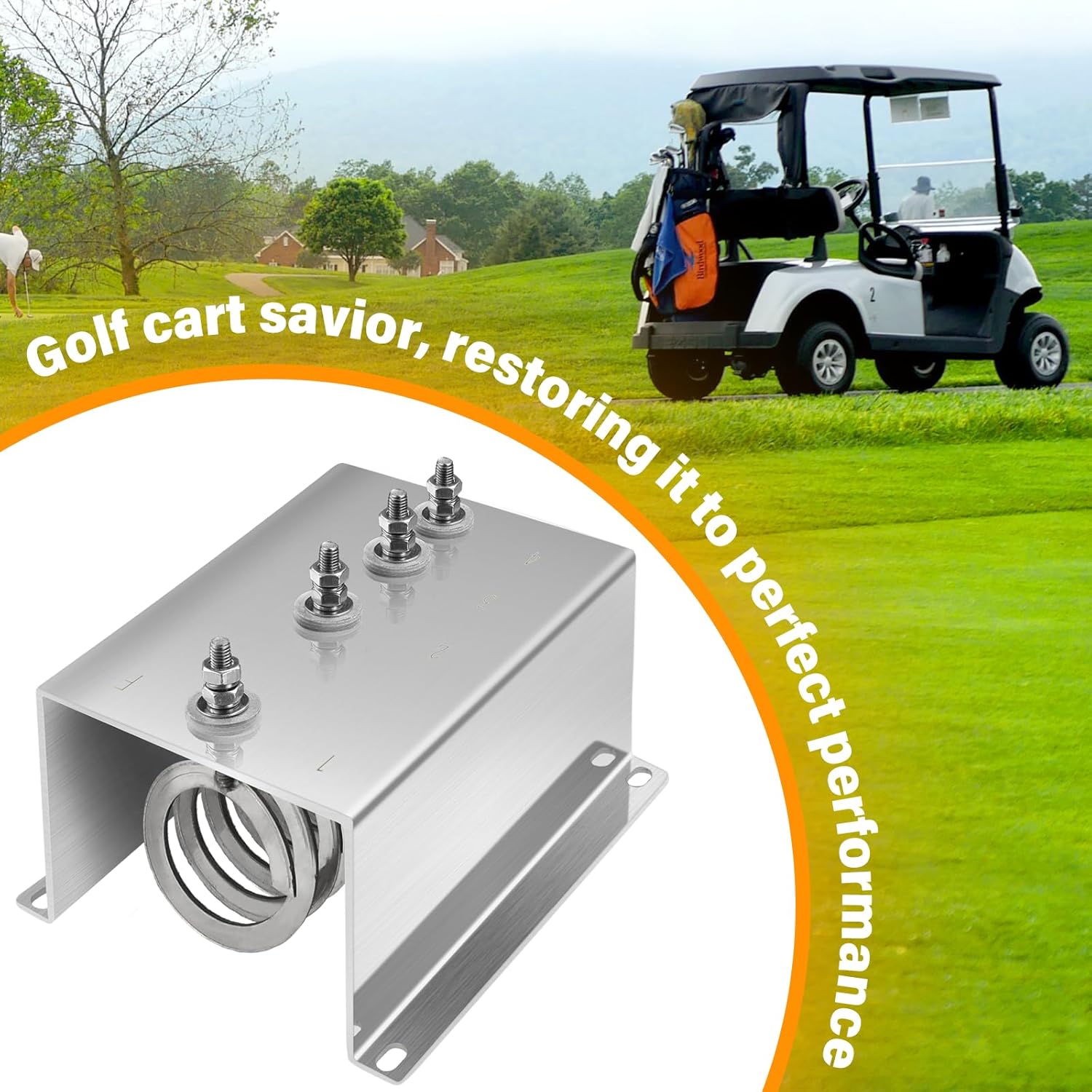 Replacement for Golf Cart IPC Power Resistor Assembly 28197G01, Compatible with 1986-1993 Resistor Controlled EZ-GO Marathon Type Golf Carts, 0.3Ω Speed Controllers