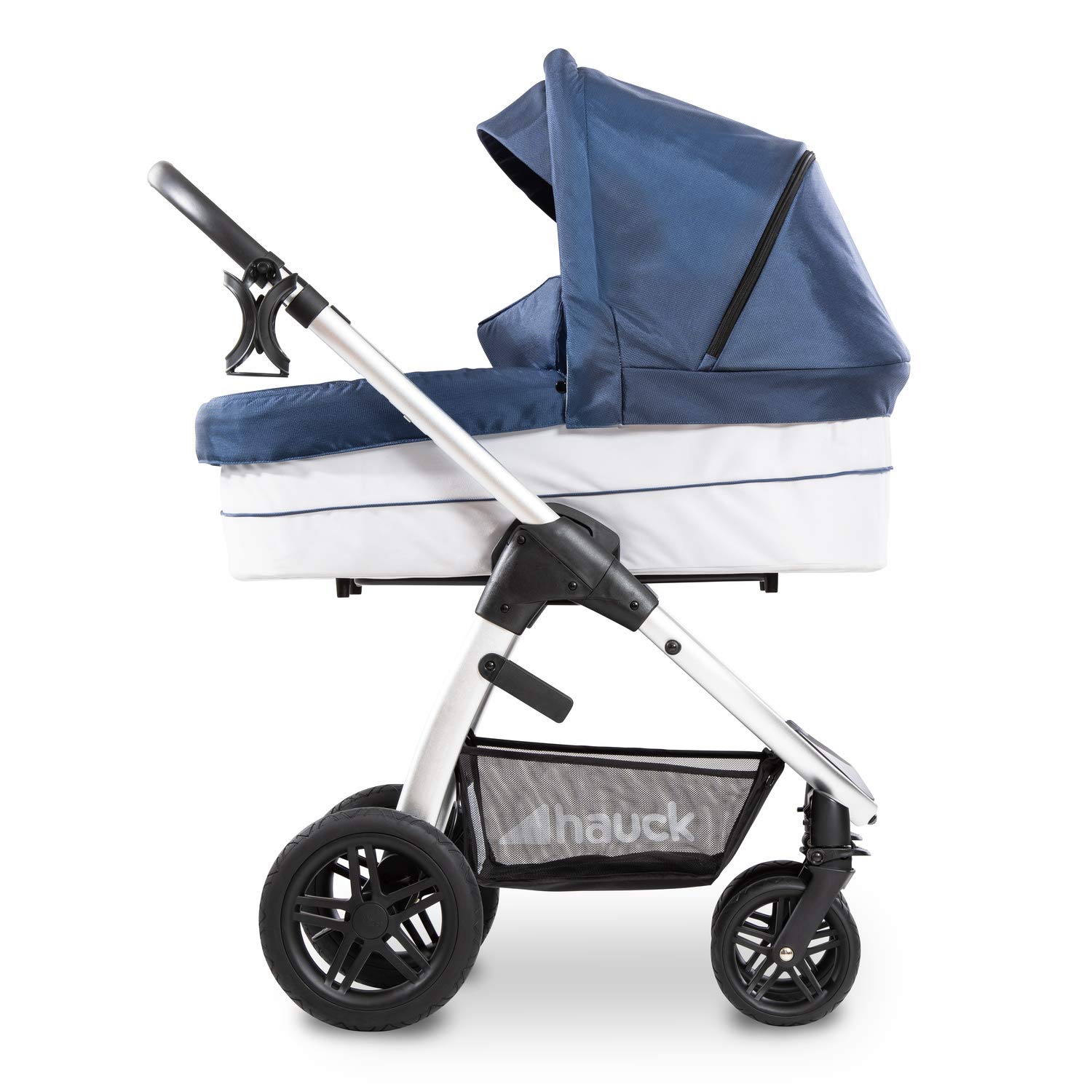 Hauck Nacelle Poussette Combinée Saturn R Mars 9 kg Matelas Doux Inclus Capote Pare-Soleil Bleu