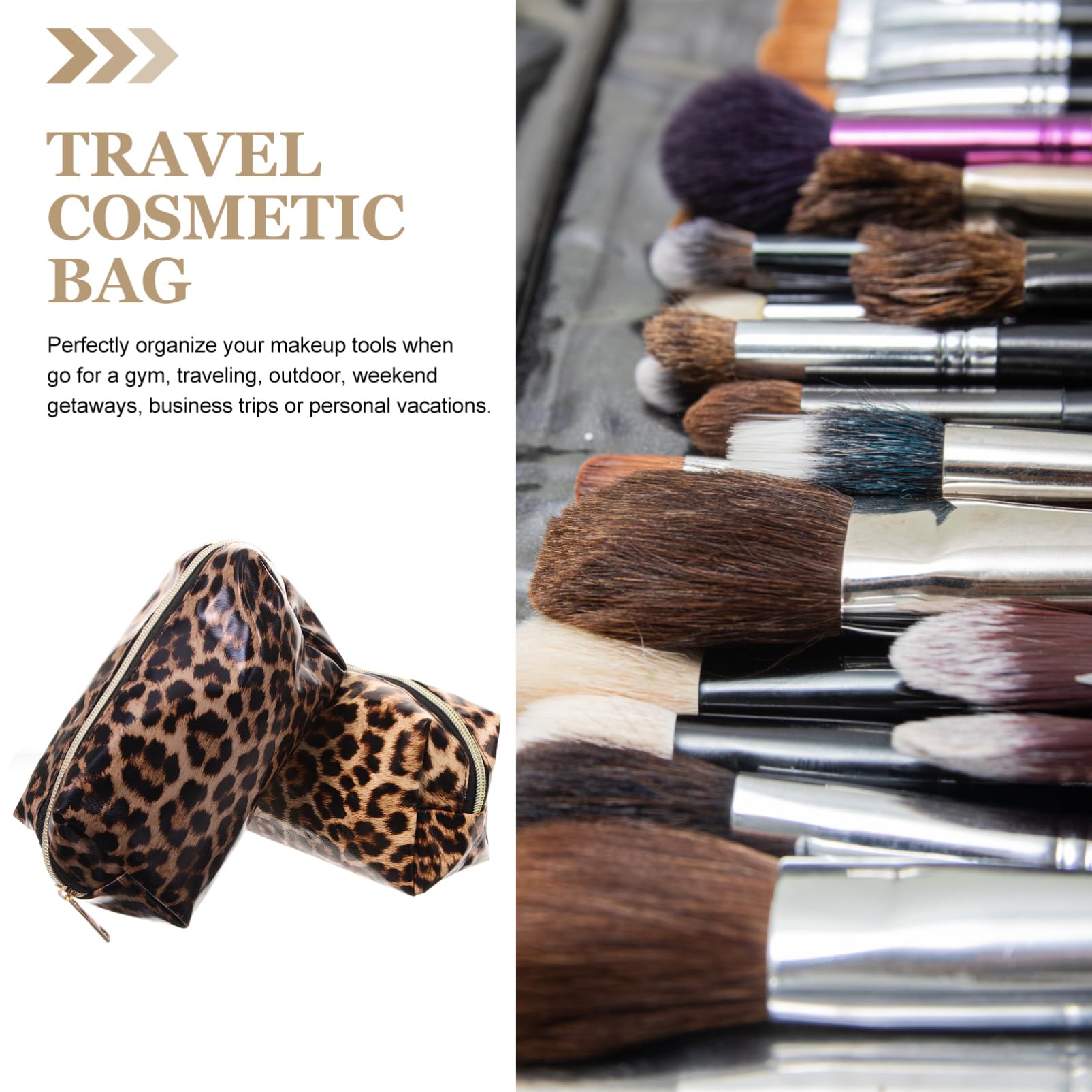 Healeved 4piezas Bolsa De Cosméticos De Gran Capacidad De Neceser De Portátil para Maquillaje y Artículos De Aseo Negro