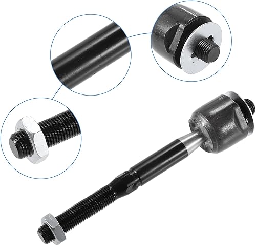 Miniatura 3 de ACROPIX Barras de acoplamiento delanteras y exteriores para Ford Fusion con botas, paquete de 6, color negro