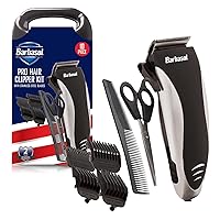 Vista 1 de Xtreme Digital Lifestyle Accessories Barbasol - Kit de cortapelos profesional con cuchillas de acero inoxidable, 4 peines guía, cono ajustable