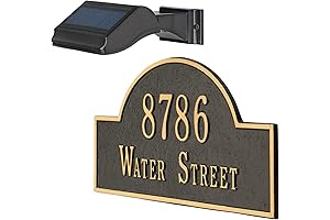 Whitehall Products Solar All-Weather Address Light