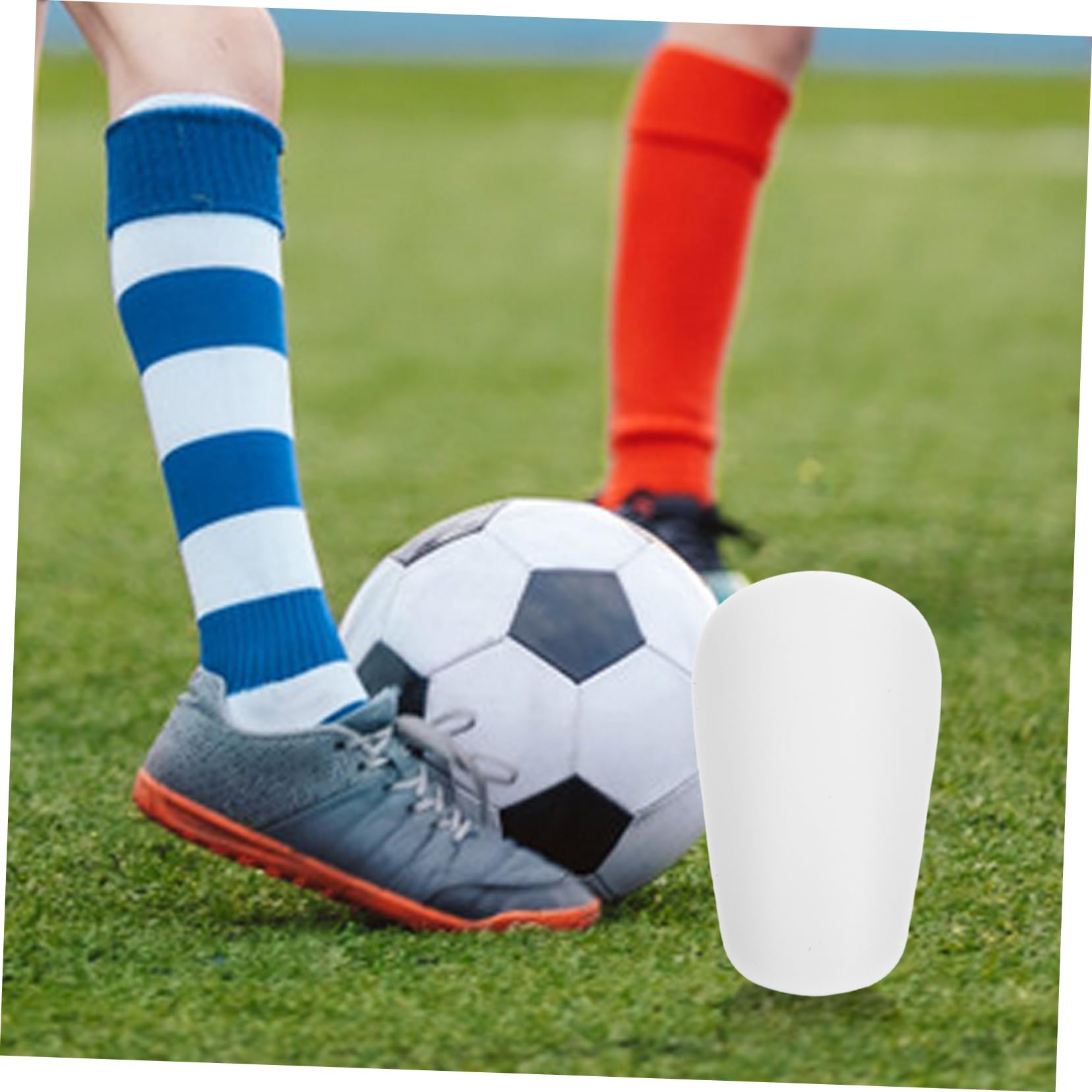 TOYANDONA 1 Pair Shin Accessory Teens Shin Protectors Calf Guarding Tool for Teens Calf Protective Gears Daily Use Leg Guard Universal Leg Protector Football Protective Gears Pu White