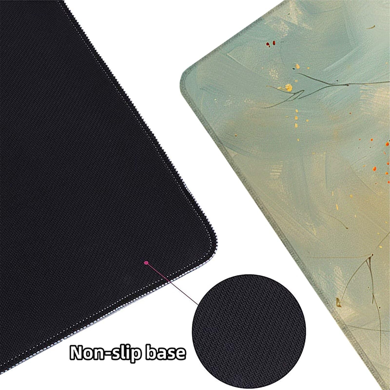 Florero Alfombrilla Ratón Gaming XXL 1500 x 800 mm, Alfombrilla Gaming Amarillo Mousepad con Base de Goma Antideslizante, Impermeable Desk Mat para Teclado y Raton, Accesorios Gaming, Regalos L-7