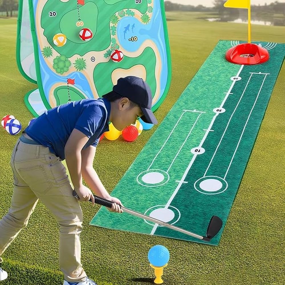 Zestaw do ćwiczeń dla dzieci do gry w golfa 3 w 1 zawiera golf