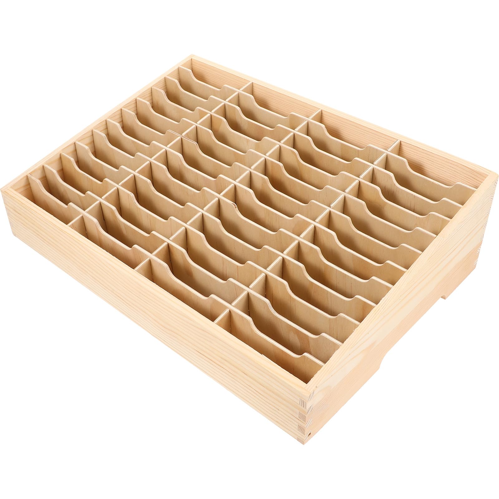 Organizador de Escritorio Caja de Gestión de Madera para Almacenamiento Clasificado Múltiples Compartimentos para Teléfono de Objetos Pequeños en Habitación o Aula