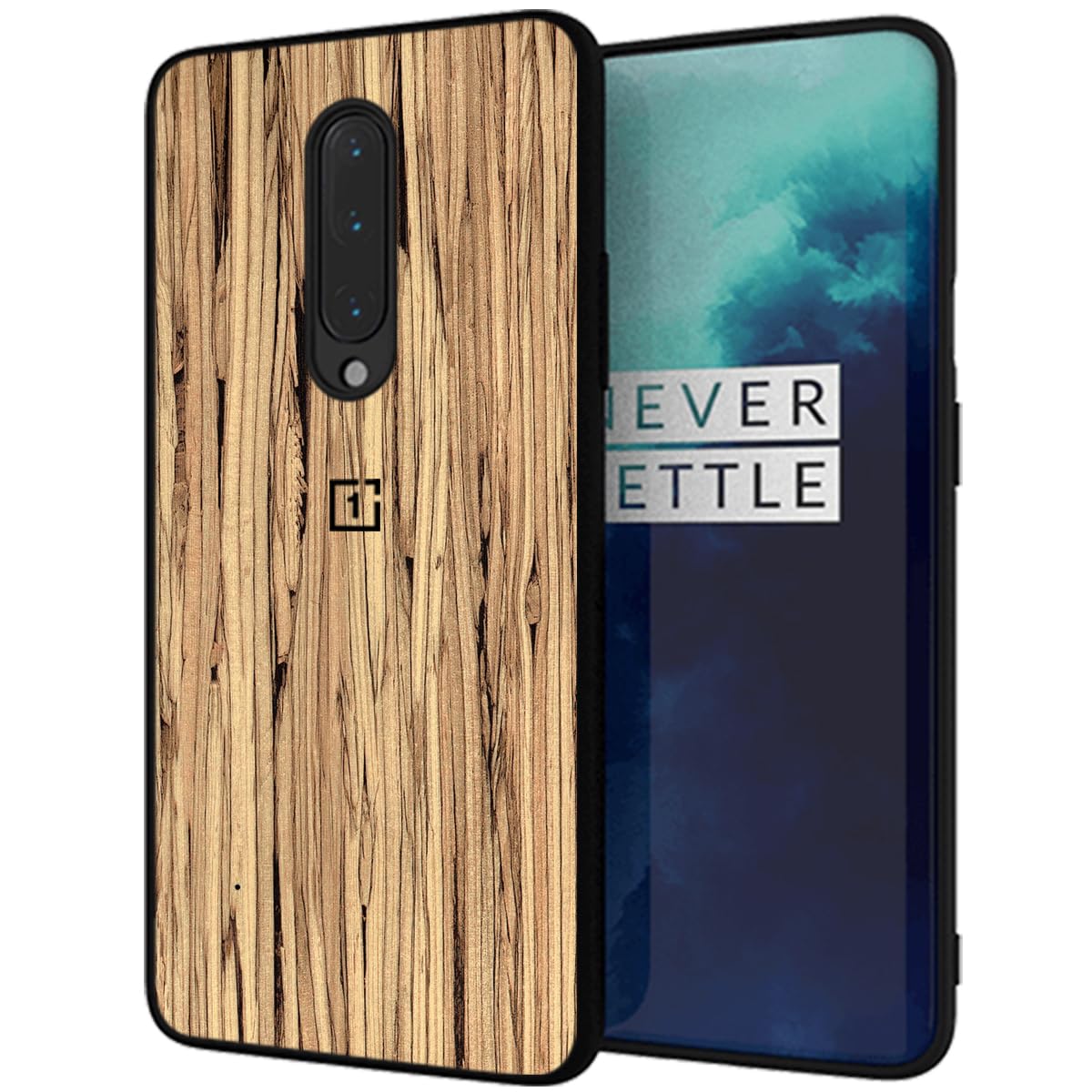 Sleek OnePlus 7 Pro Back Cover Case (PC+TPU|Bamboo)