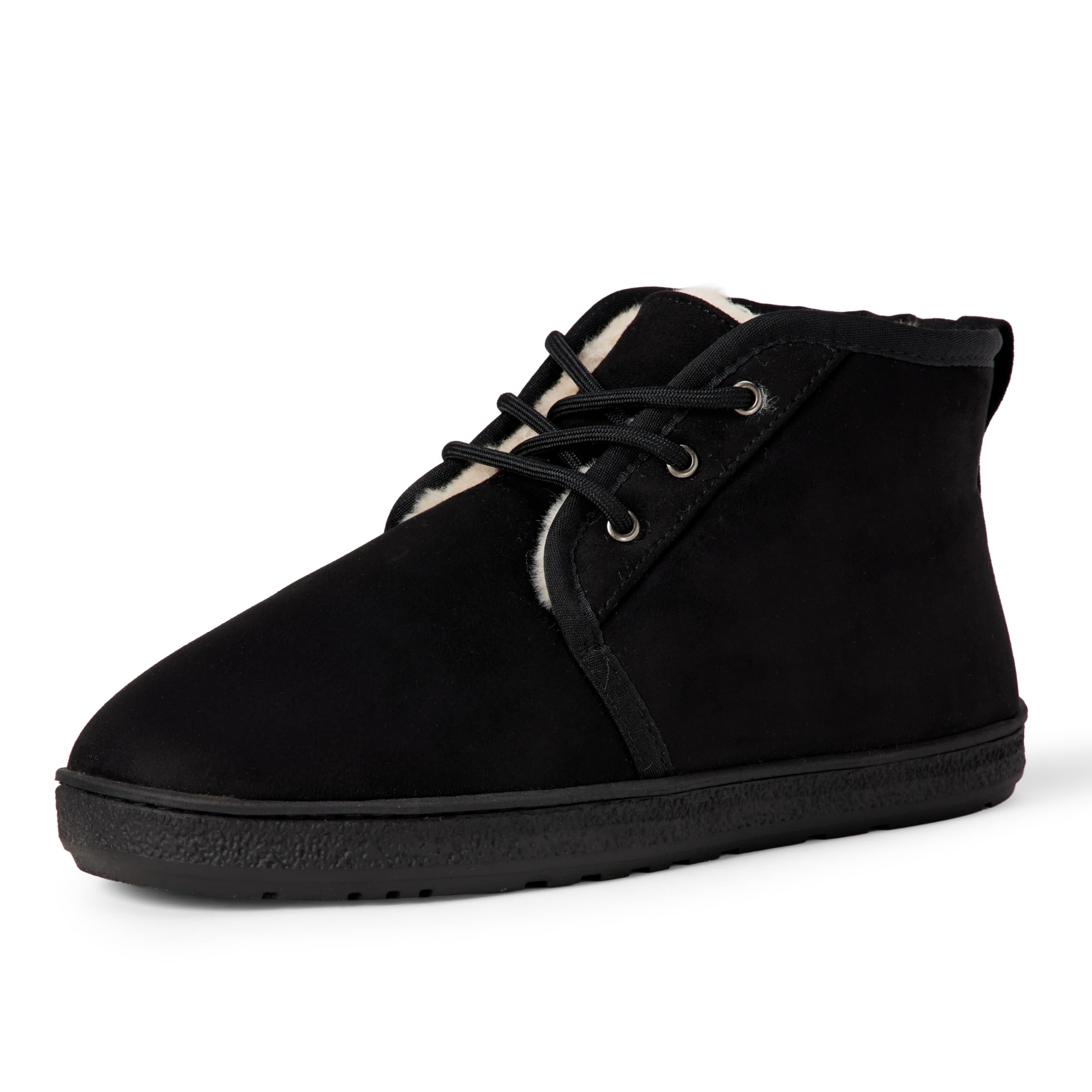 Amazon Essentials Stivale Chukka Foderato in Sherpa Uomo, Nero, 42 EU