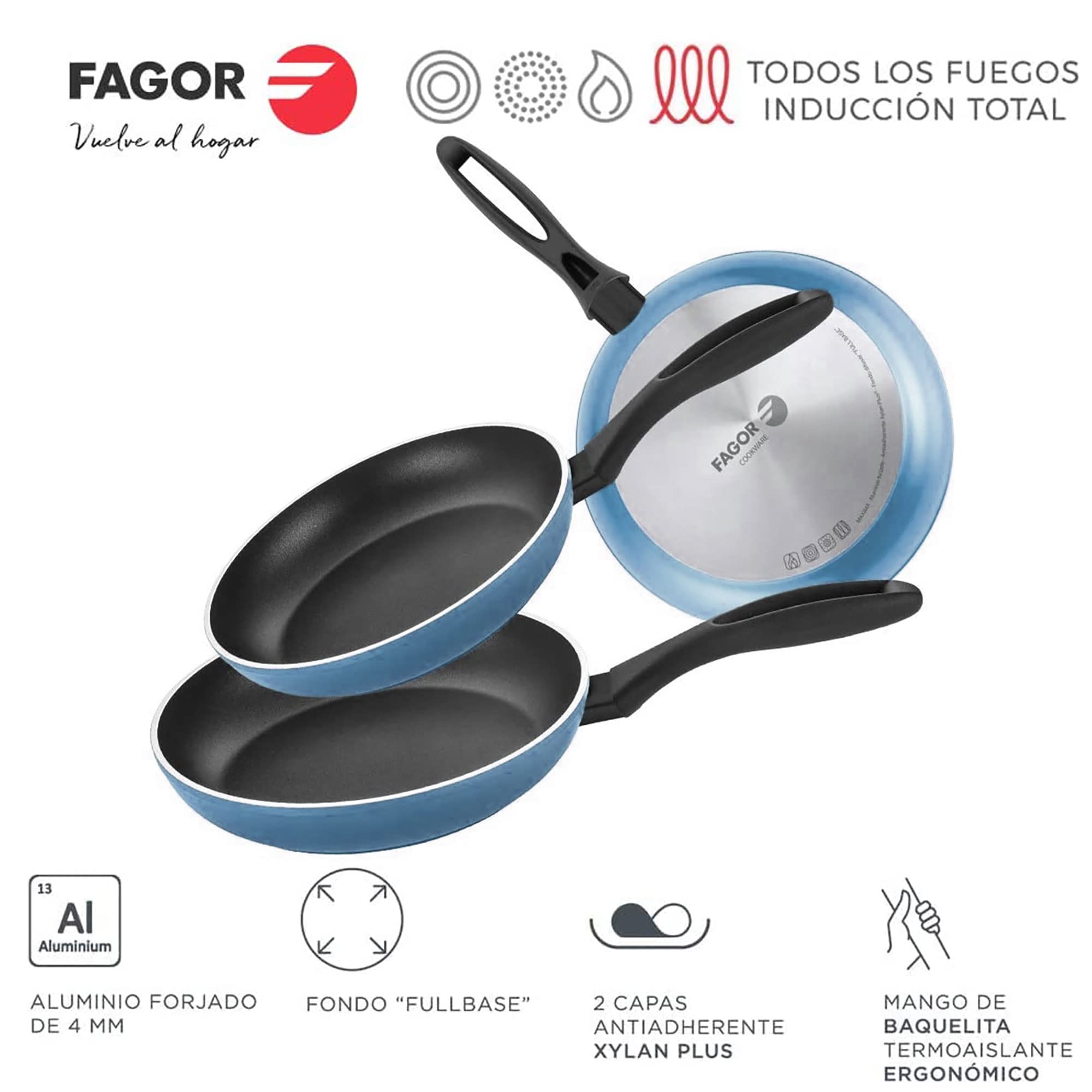 Pentola Induzione 20 cm Alluminio Forgiato, Antiaderente senza PFOA, Coperchio FAGOR Rosso Maxima | Leroy Merlin