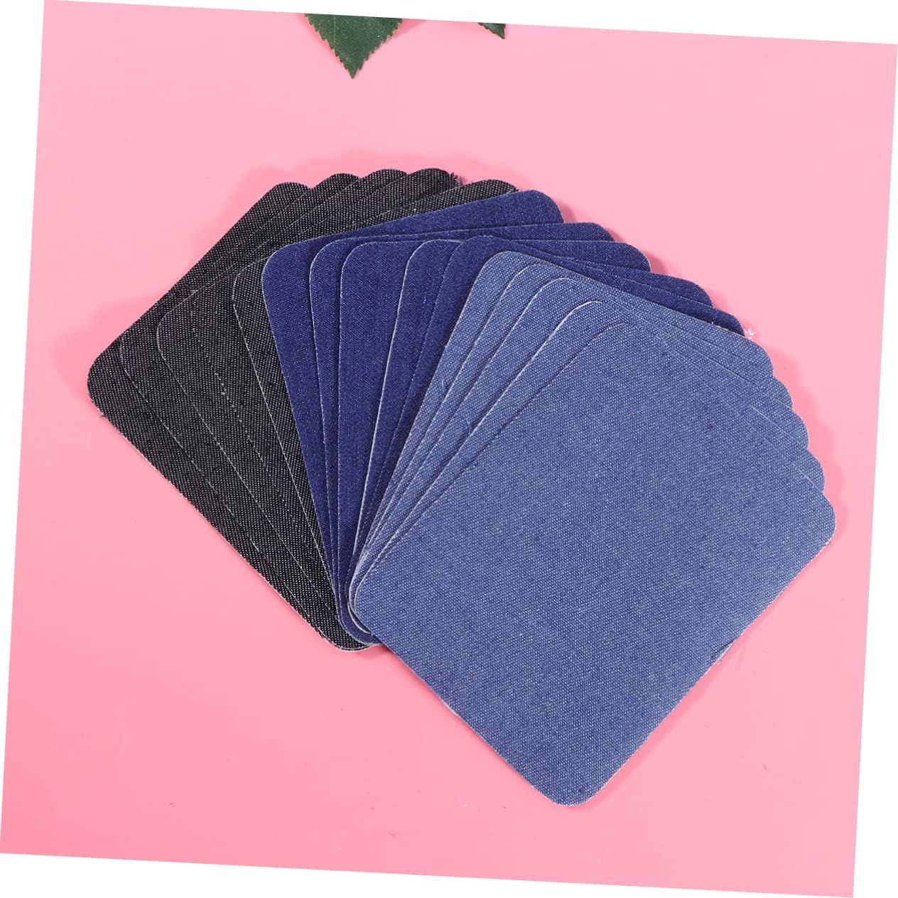 SHINEOFI 45pcs Denim Patches for Jeans Clothing Iron Patches Easy to Apply for Decor Repair