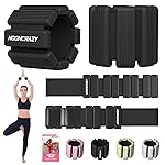 Pilates Wrist Ankle Weights for Women, Wearable Strong Arm & Leg Weights Set of 2(2.2 Lbs Each), Adjustable Ankle Weights for Walking, Yoga, Dance, Barre, Gym