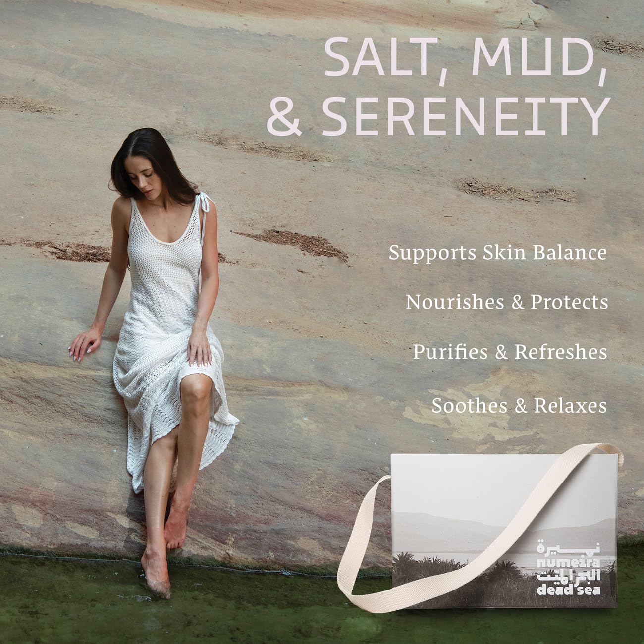 Numeira Dead Sea Gift Set – Spa Hamper with Dead Sea Bath Salts