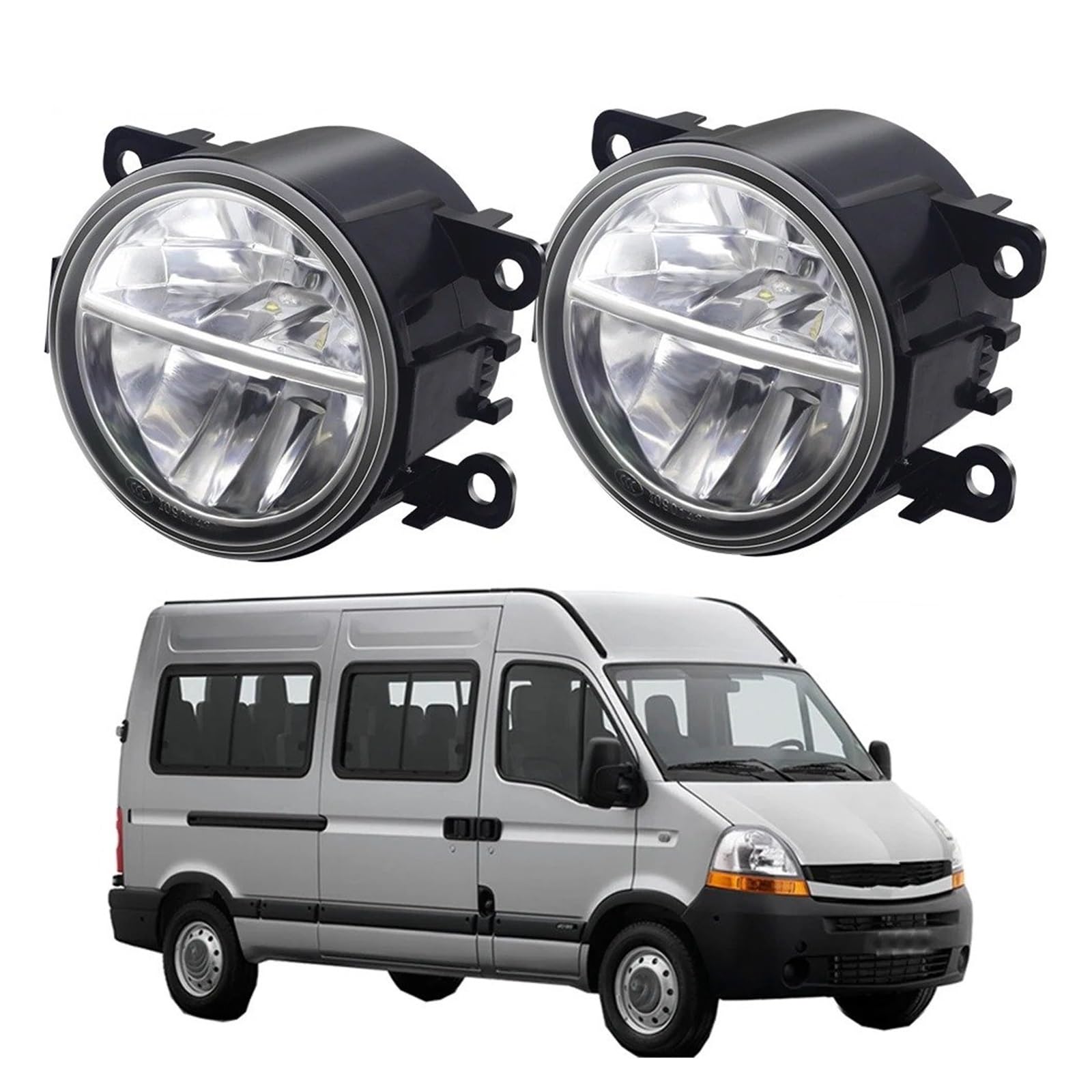 Luces Antiniebla 2 Piezas Para Master 2/II 1998-2010 Conjunto Luz LED Antiniebla Coche 30W 6000LM Lámpara Conducción Antiniebla DRL H11 Estilo Antiniebla(XLM White)
