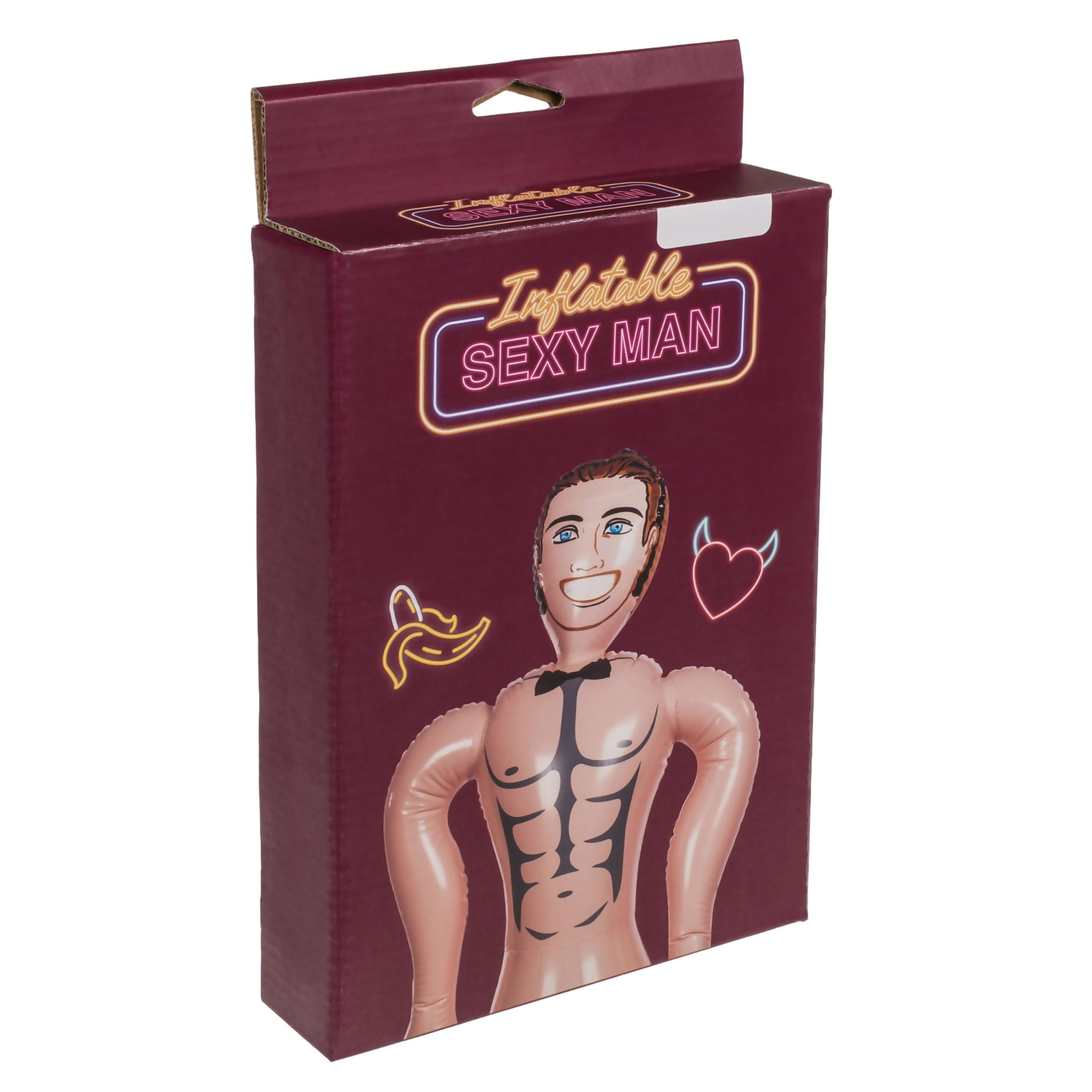 TIENDA EURASIA – Muñeco Hinchable Sexy Man | Material PVC | Multicolor | Medidas 155x40x155 cm | Se Puede Inflar Fácilmente | Ideal para Despedida de Soltera